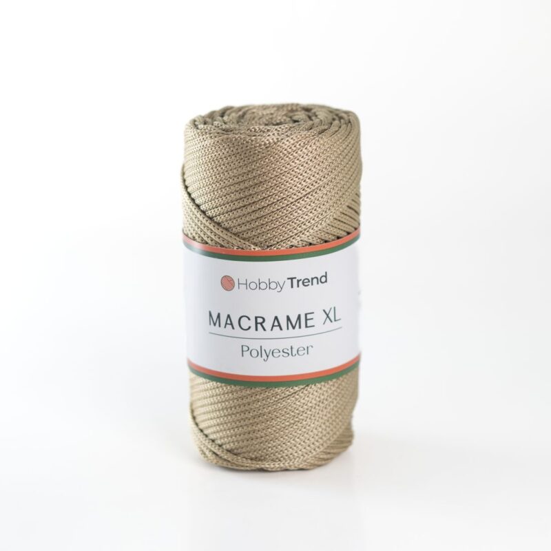 HobbyTrend makrame PP XL 041 Gold-Beige