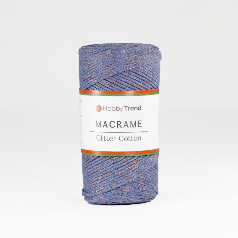 HobbyTrend Makrame Glitter 235-C Μωβ – Bronze Sim