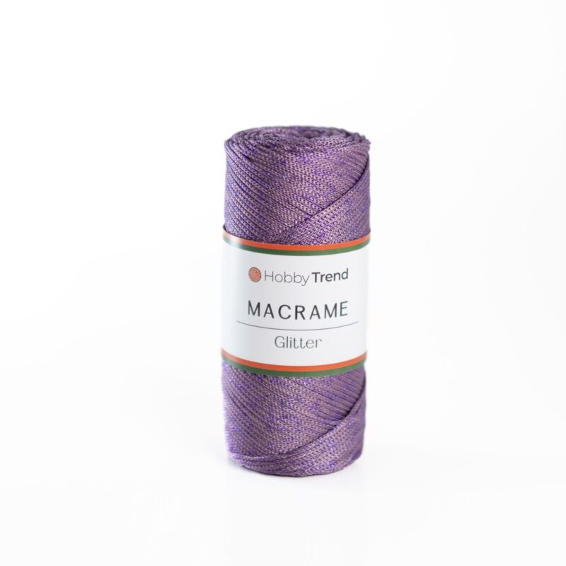 HobbyTrend Makrame Glitter 77L Μωβ – Μωβ sim
